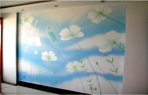 许昌画墙绘怎么画好白云的蓬松感？