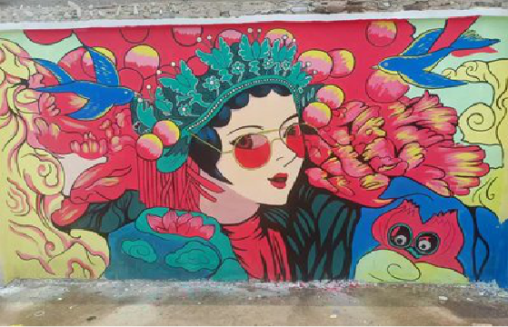 许昌墙体彩绘-网红墙