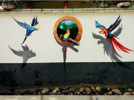 许昌视觉错位-3D墙绘设计