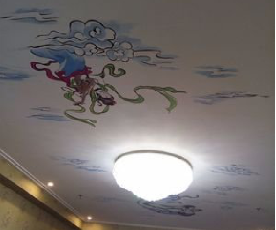 许昌如何快速绘制天花板上的手绘墙?