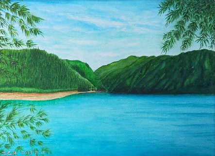 许昌在墙绘中,如何绘画绿水青山?