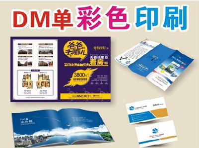 许昌单页印刷，色彩搭配简单。