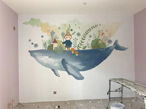 许昌手绘墙的特点及优势。